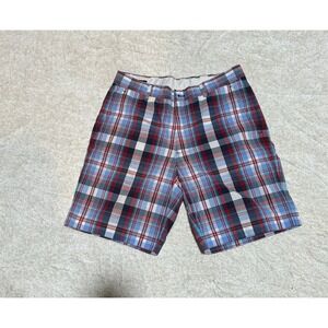 Brooks Brothers Plaid Shorts Size 33 Red White Blue